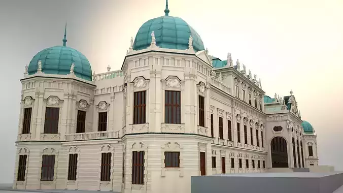 Upper Belvedere - Vienna - Austria 3D model