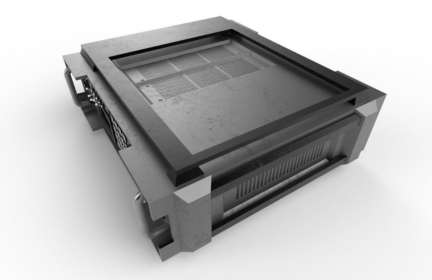 Military Radio Model 04 Low-poly 3D model_24