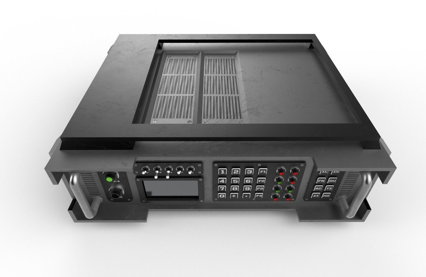 Military Radio Model 04 Low-poly 3D model_21