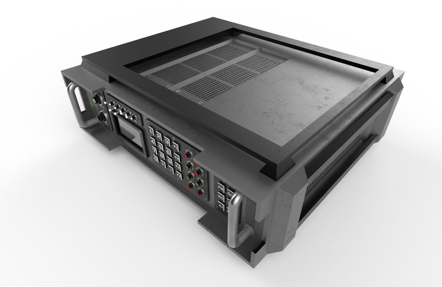 Military Radio Model 04 Low-poly 3D model_6