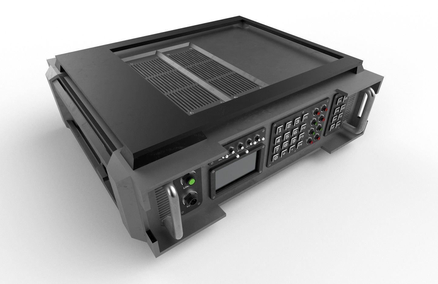 Military Radio Model 04 Low-poly 3D model_2