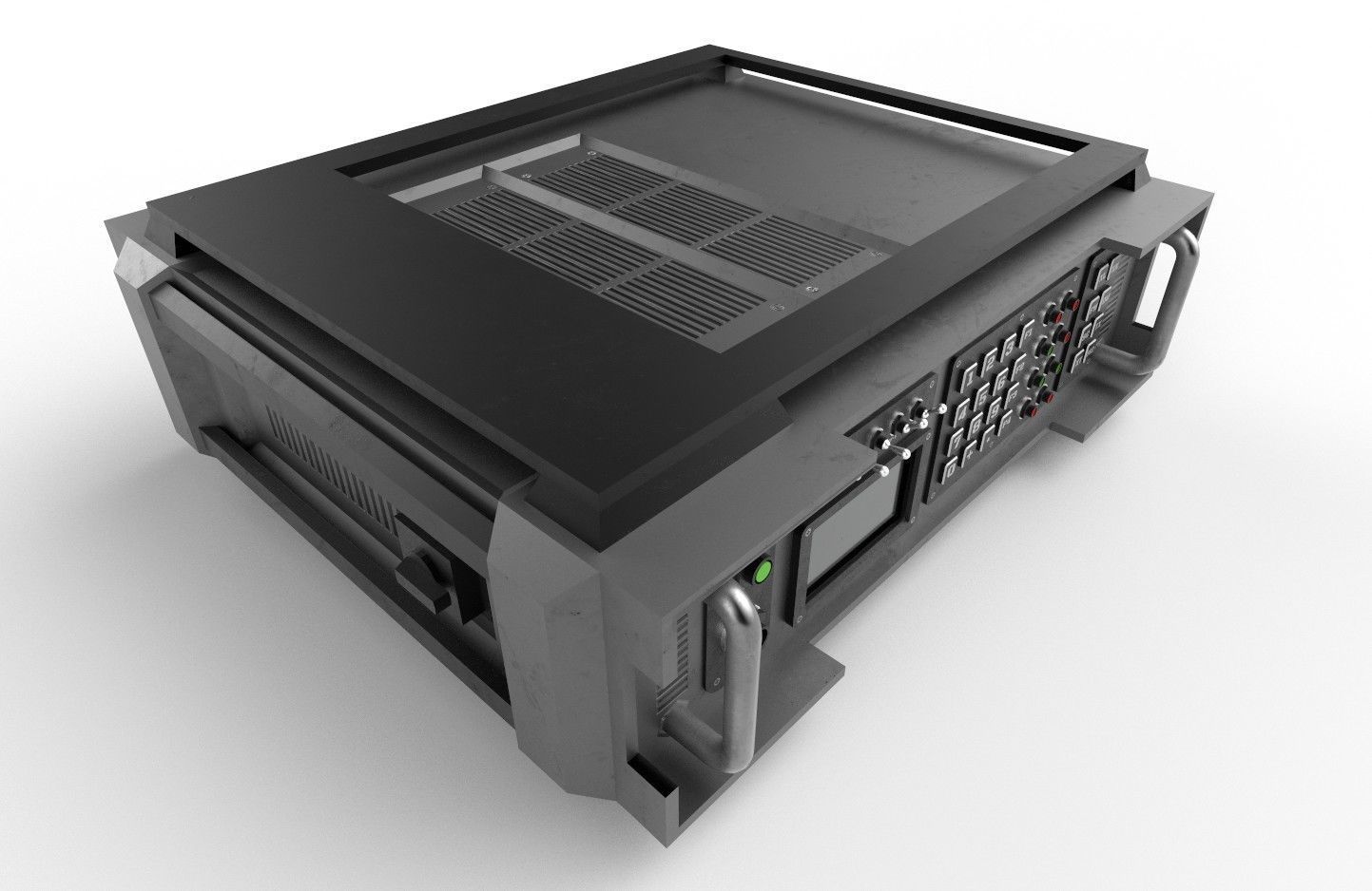 Military Radio Model 04 Low-poly 3D model_18