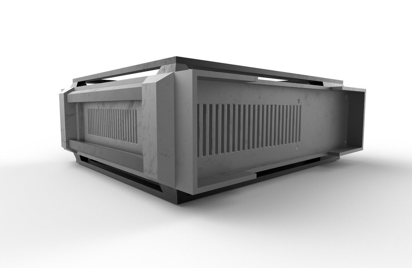 Military Radio Model 04 Low-poly 3D model_14