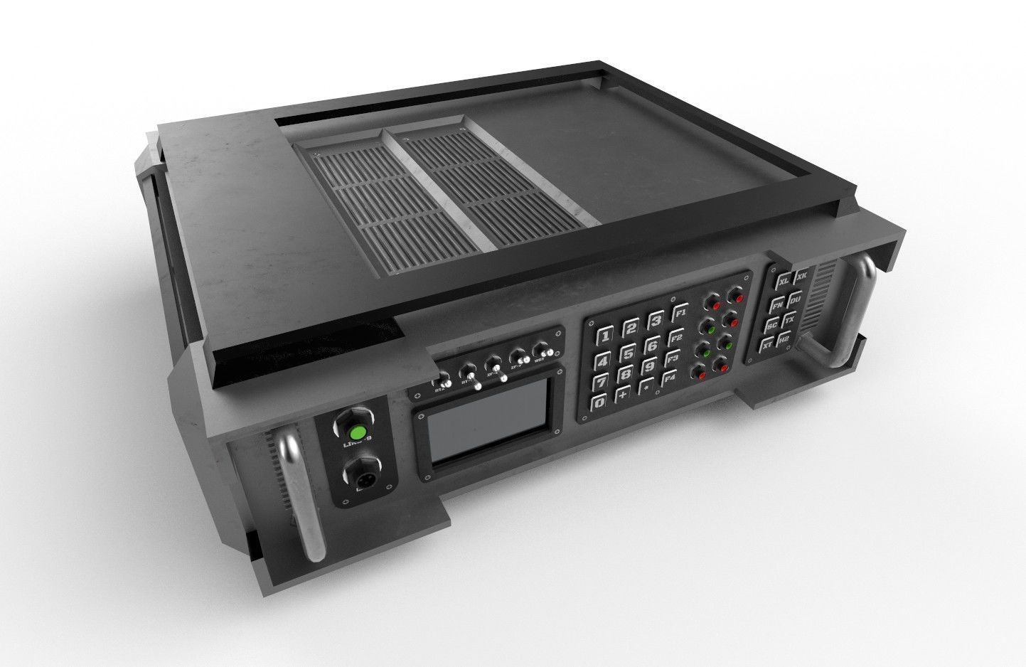 Military Radio Model 04 Low-poly 3D model_3