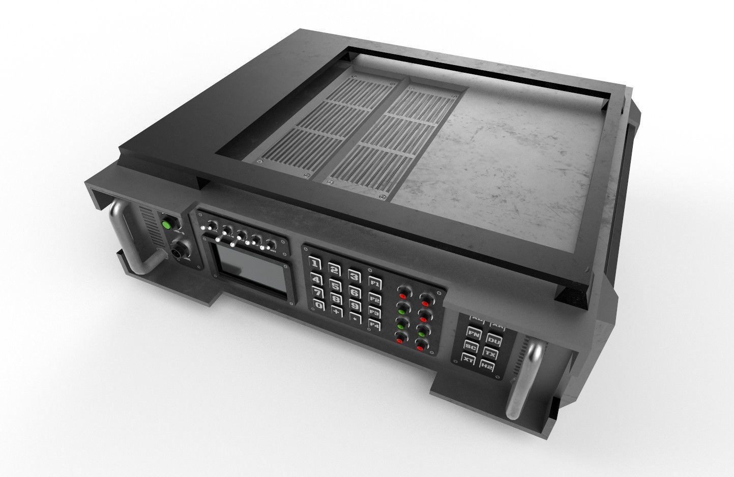 Military Radio Model 04 Low-poly 3D model_5