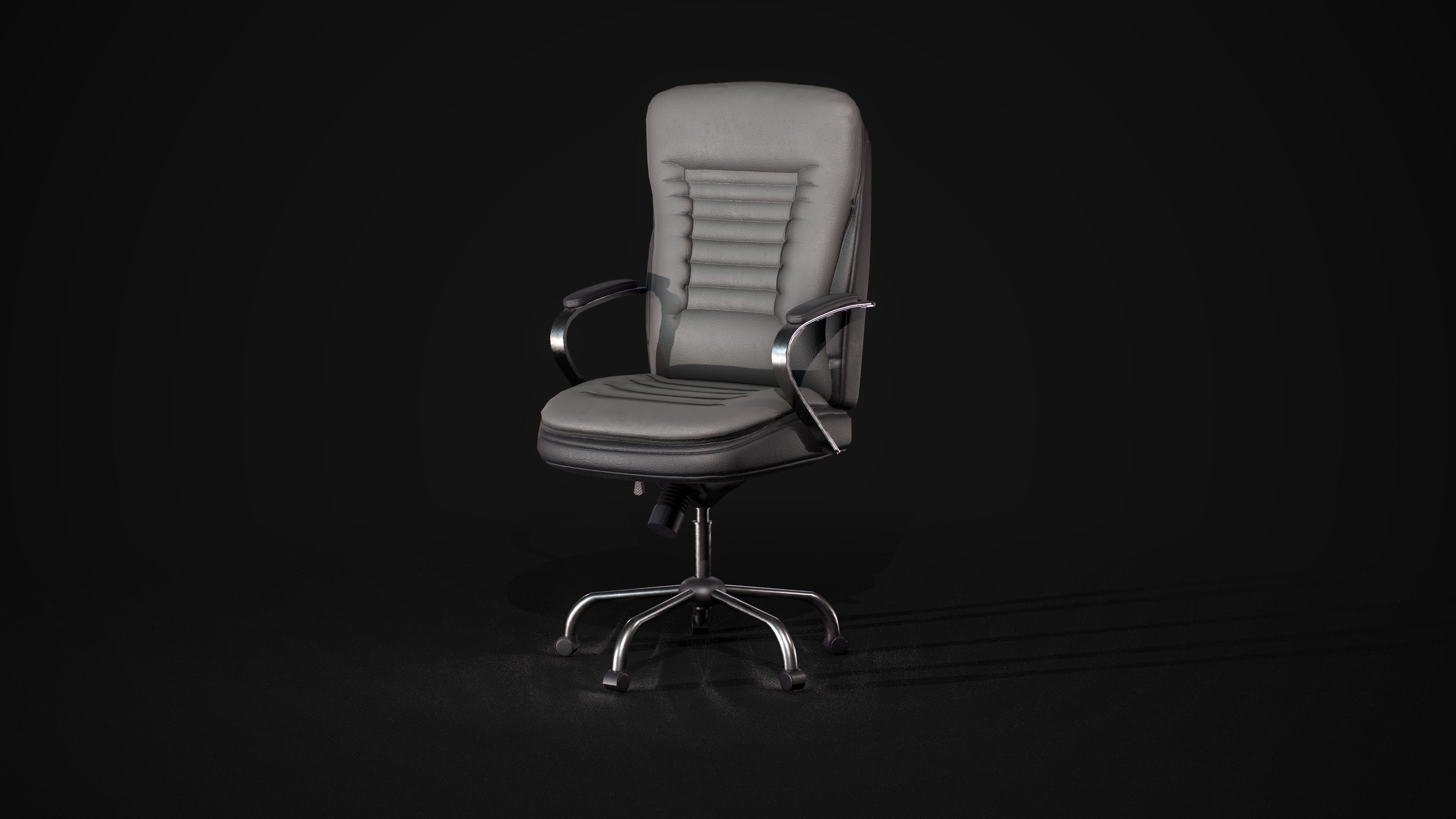Realistic office chair with multiple colors Low-poly  Free low-poly 3D model_13