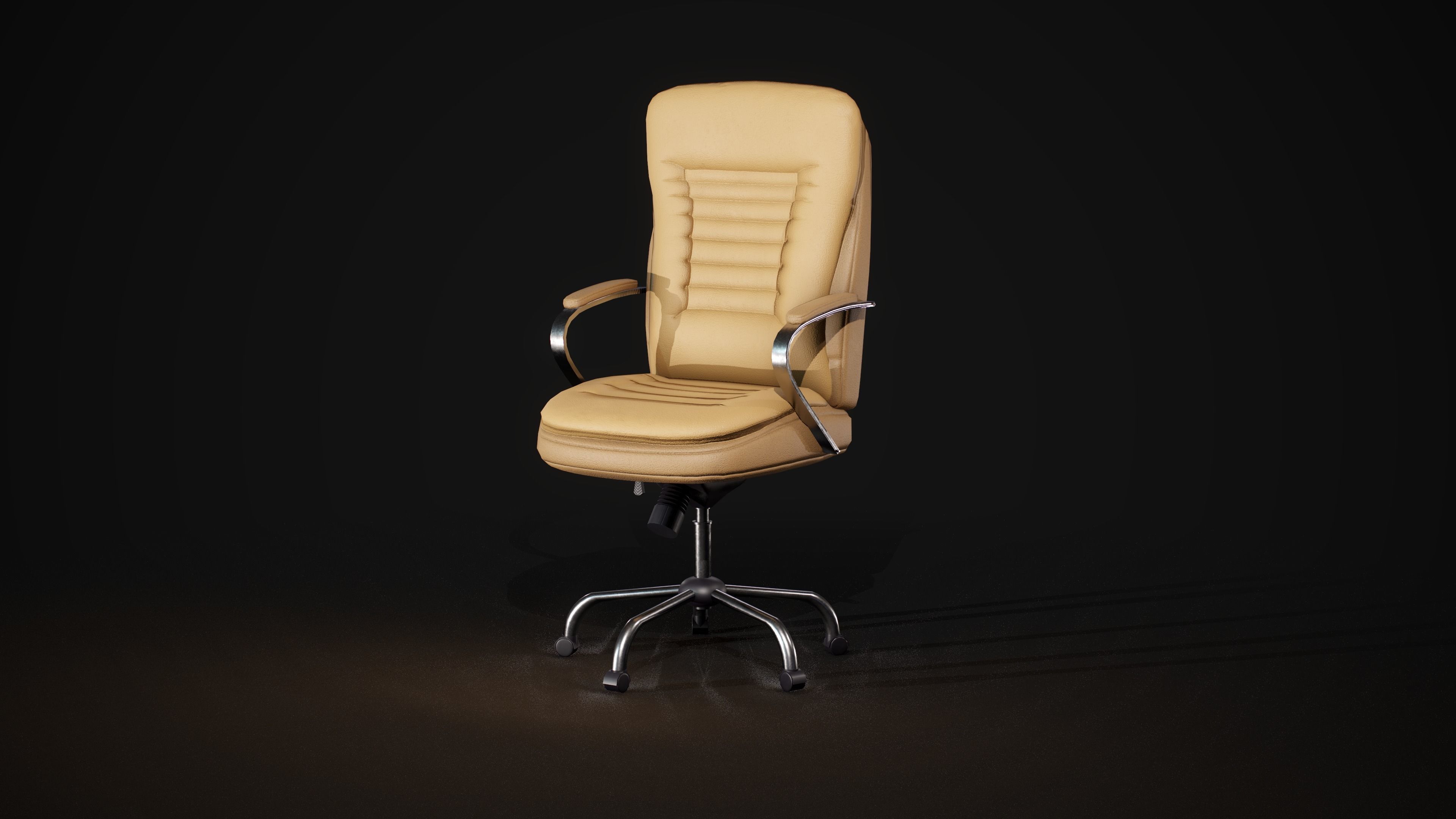 Realistic office chair with multiple colors Low-poly  Free low-poly 3D model_14