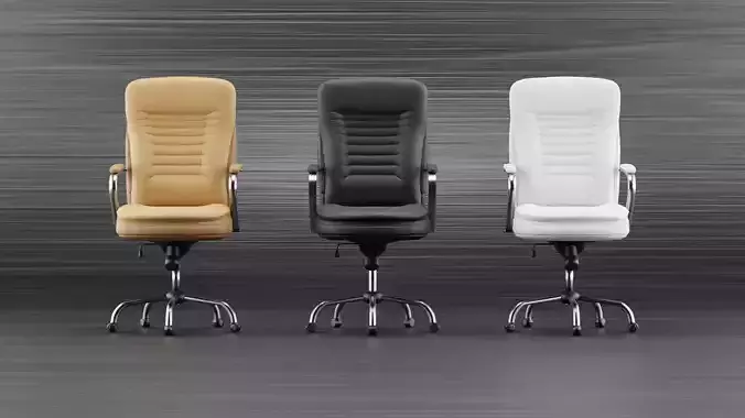 Realistic office chair with multiple colors Low-poly  Free low-poly 3D model