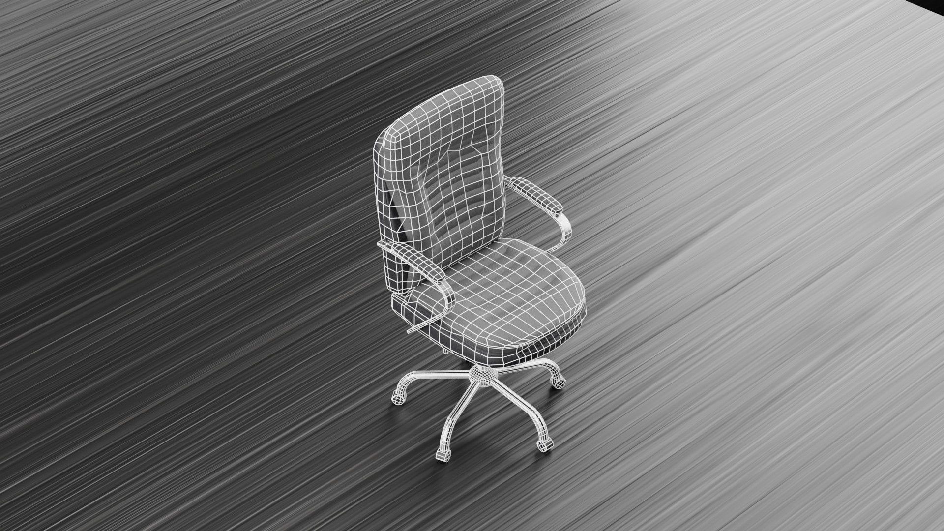 Realistic office chair with multiple colors Low-poly  Free low-poly 3D model_4