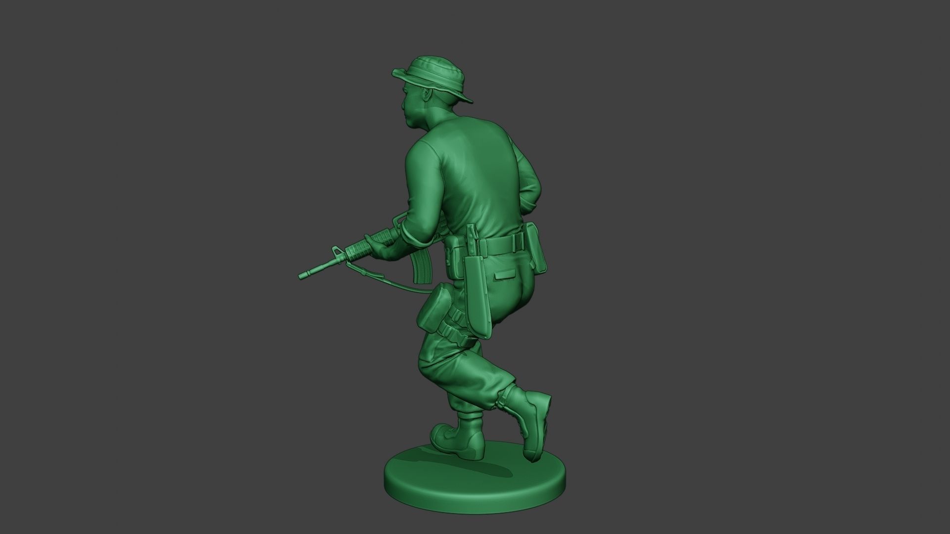 Modern Jungle Soldier Run3 MJS1 3D print model_4