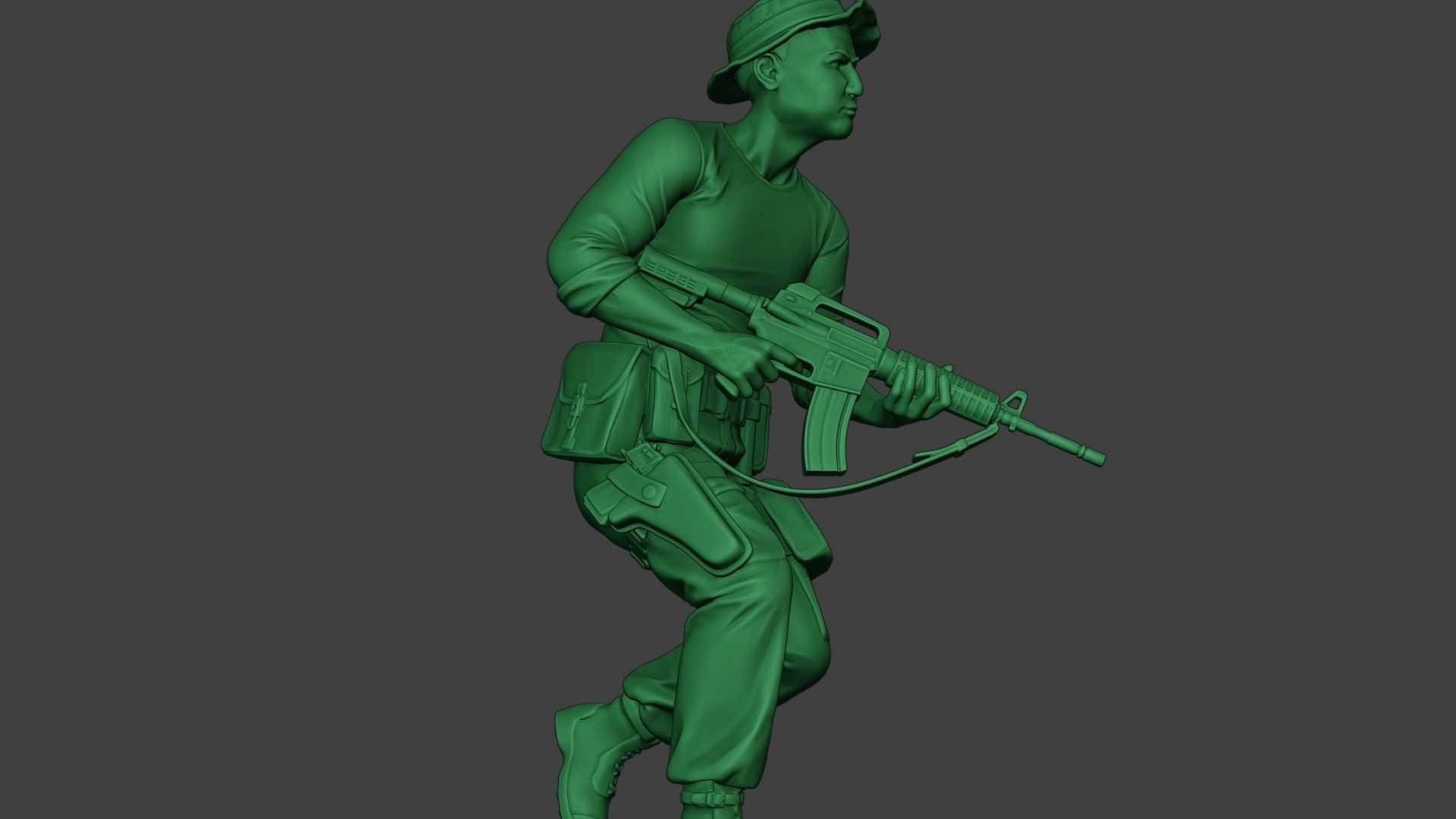 Modern Jungle Soldier Run3 MJS1 3D print model_29