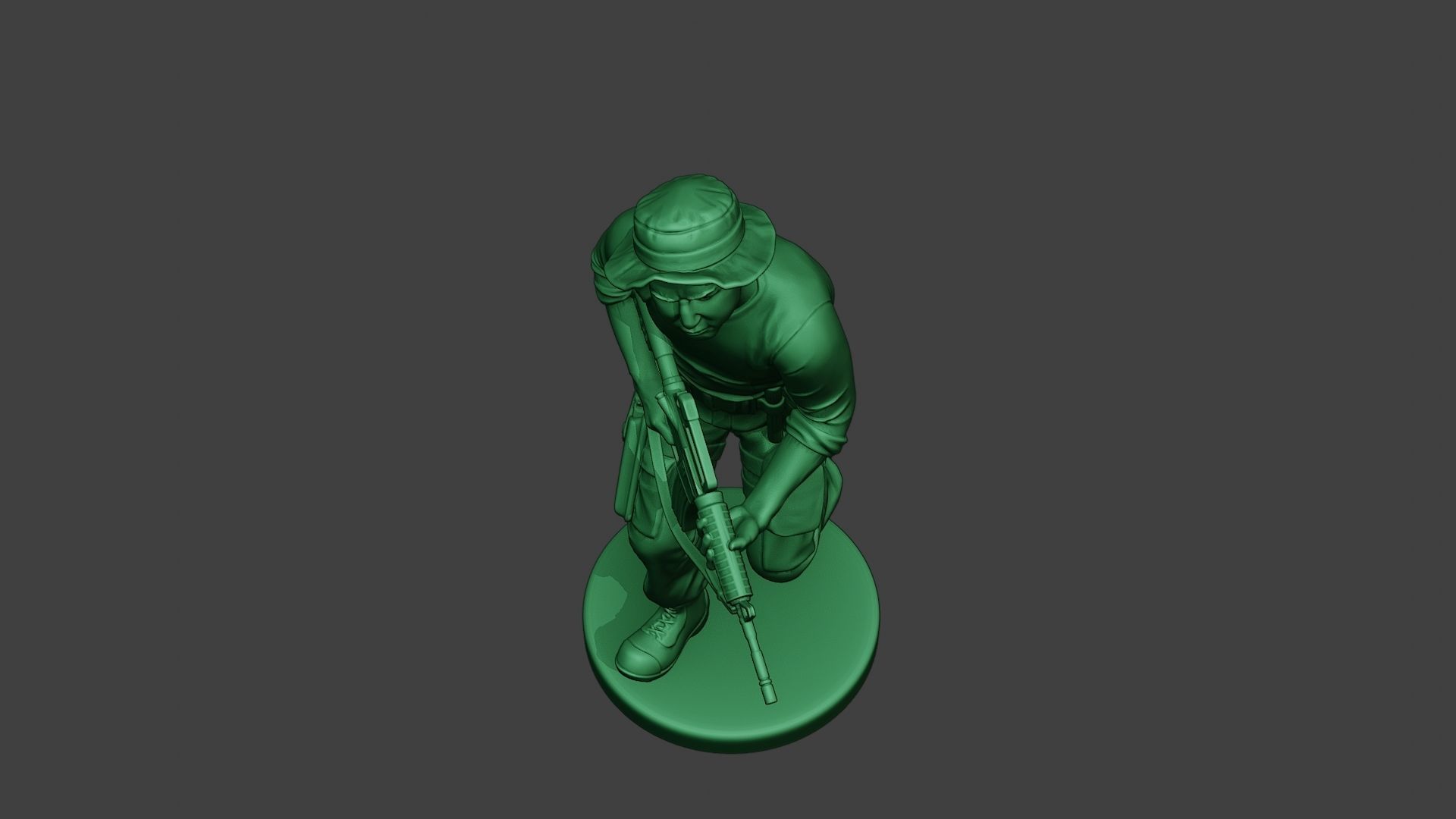 Modern Jungle Soldier Run3 MJS1 3D print model_14