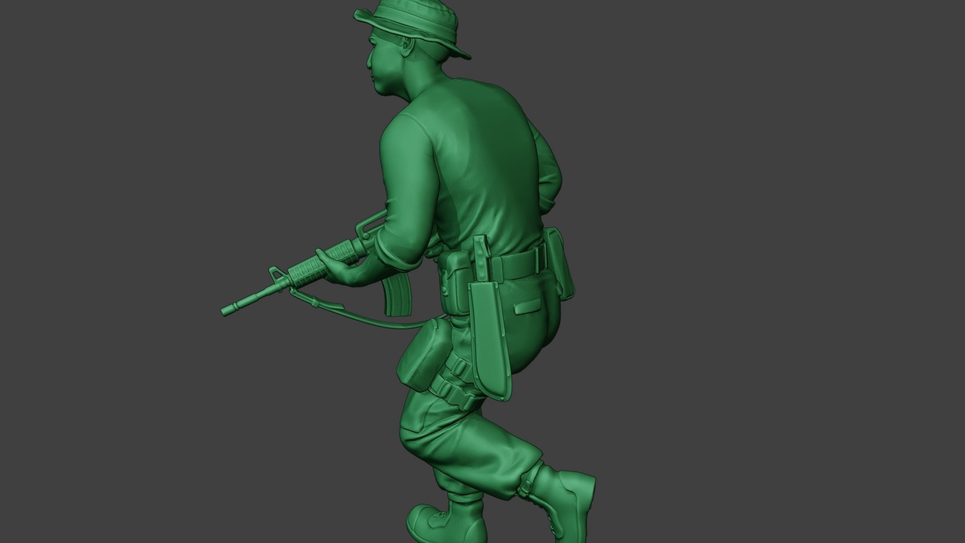 Modern Jungle Soldier Run3 MJS1 3D print model_26