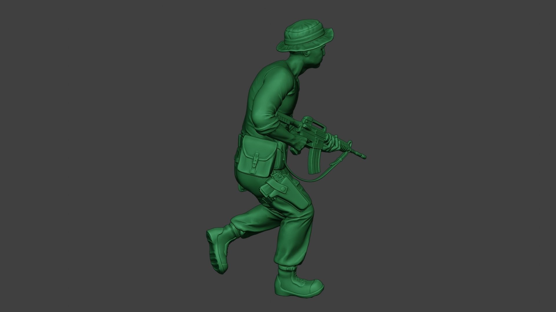 Modern Jungle Soldier Run3 MJS1 3D print model_31