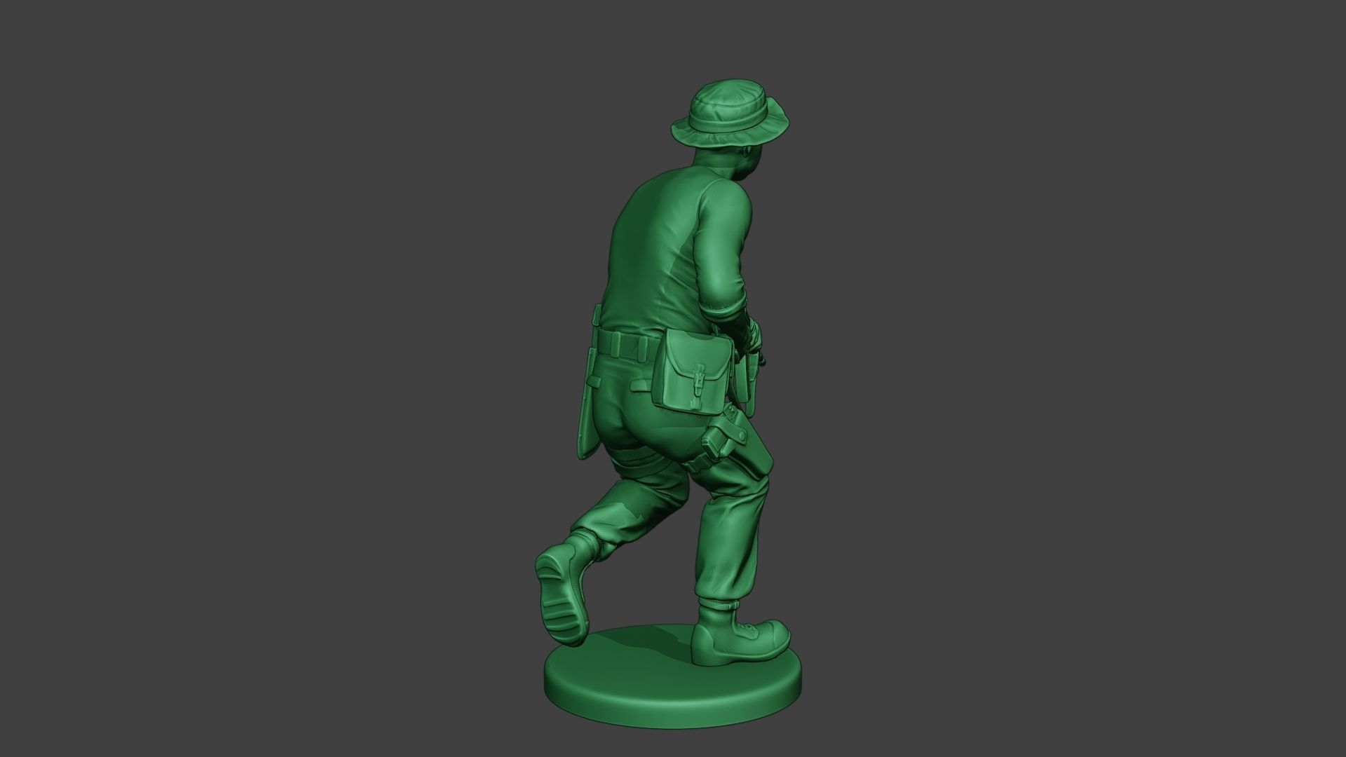 Modern Jungle Soldier Run3 MJS1 3D print model_7