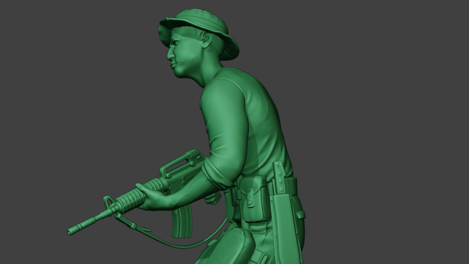 Modern Jungle Soldier Run3 MJS1 3D print model_17