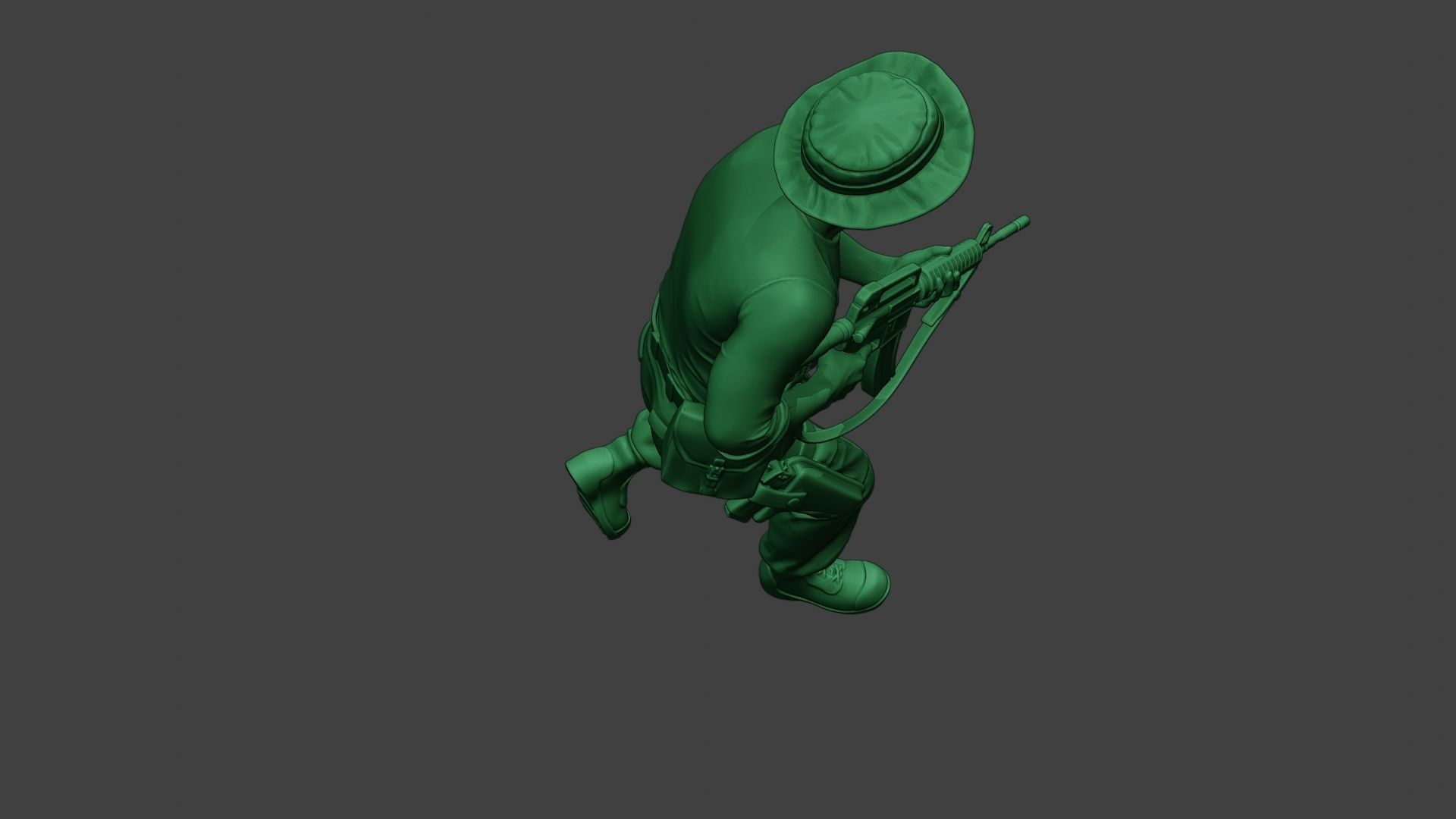 Modern Jungle Soldier Run3 MJS1 3D print model_23