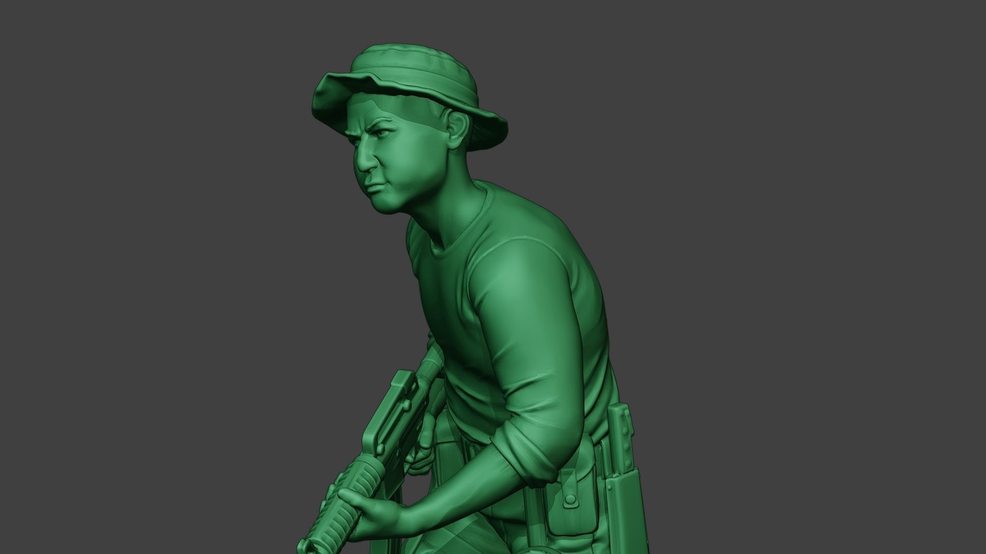 Modern Jungle Soldier Run3 MJS1 3D print model_18