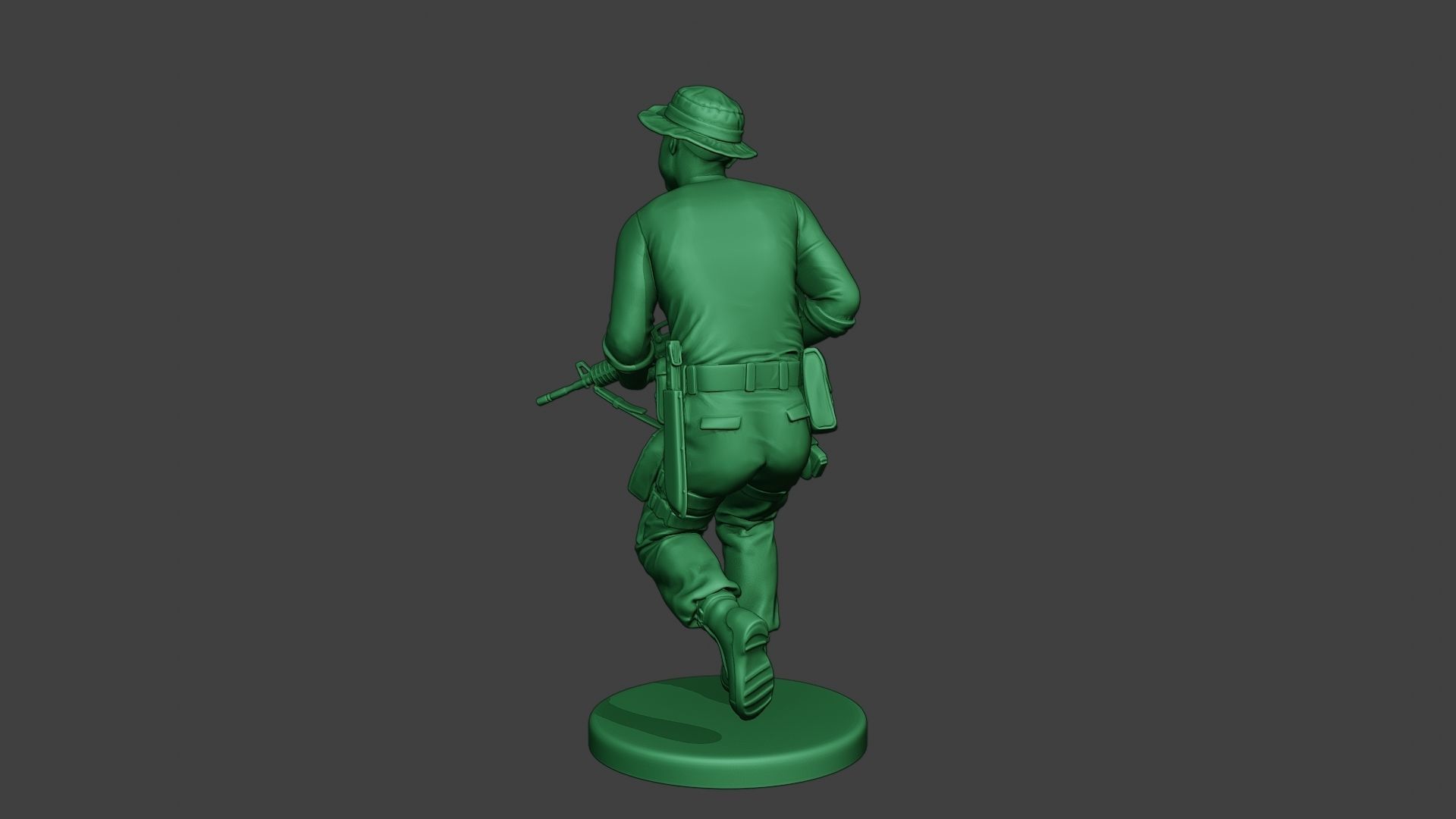 Modern Jungle Soldier Run3 MJS1 3D print model_5