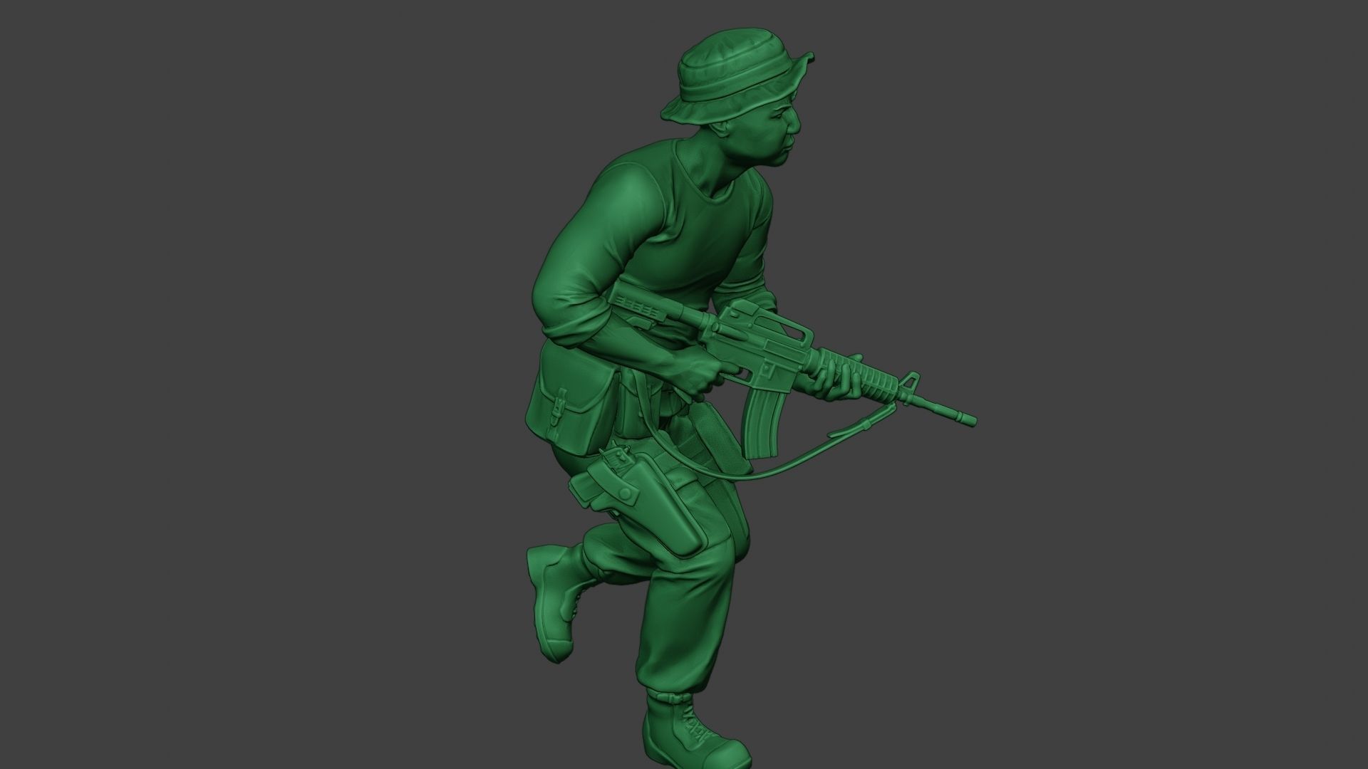Modern Jungle Soldier Run3 MJS1 3D print model_30