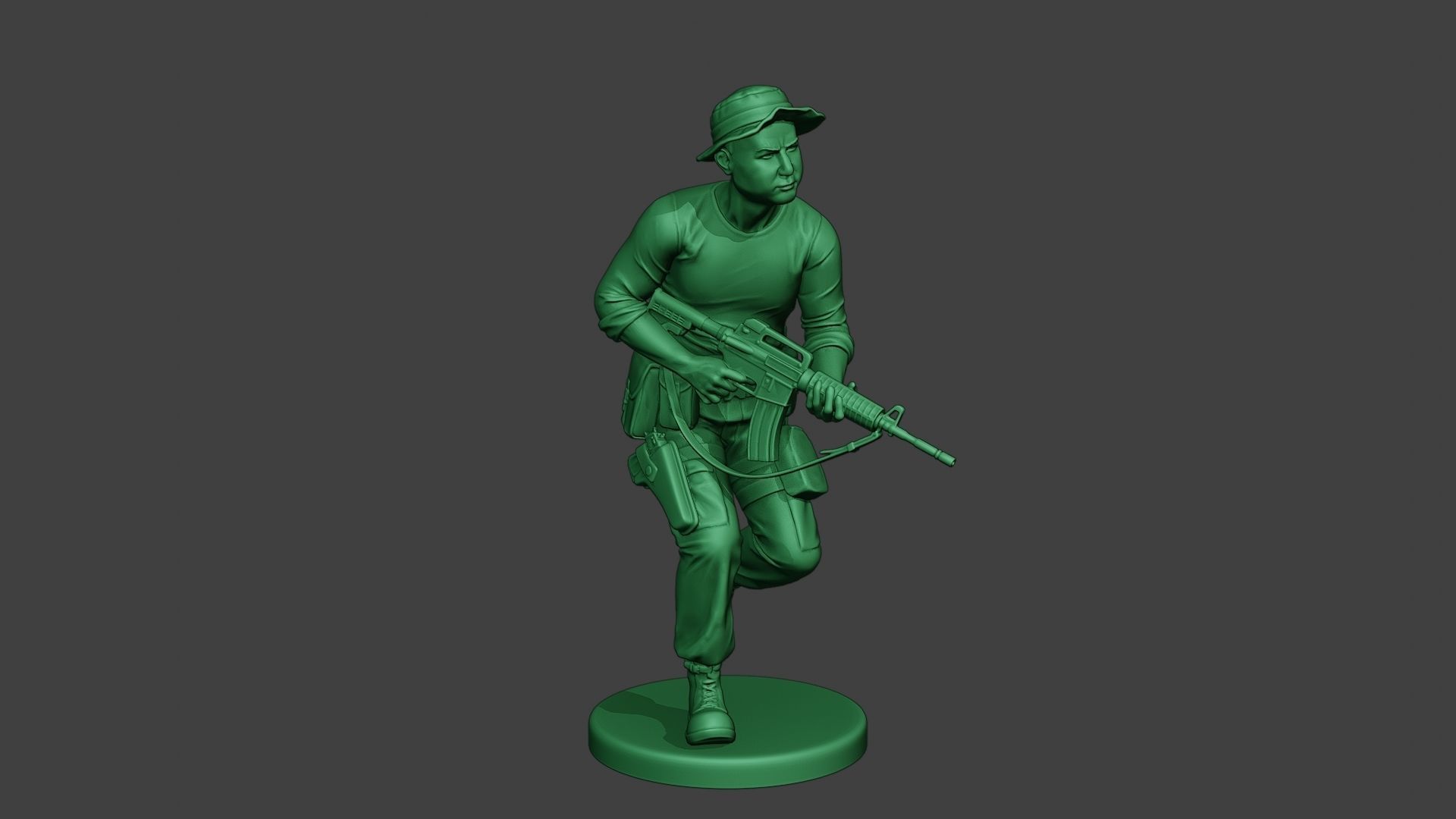 Modern Jungle Soldier Run3 MJS1 3D print model_10