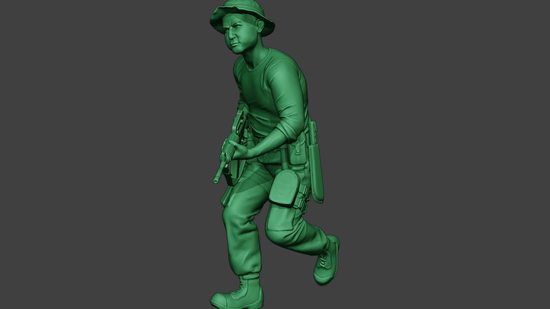 Modern Jungle Soldier Run3 MJS1 3D print model_27