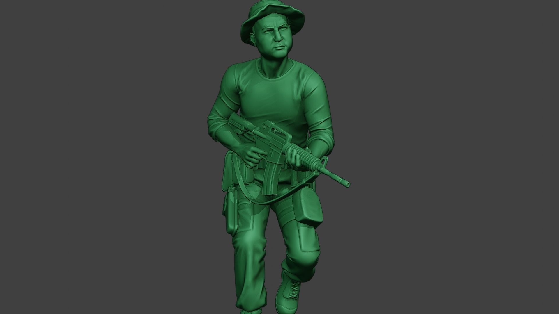 Modern Jungle Soldier Run3 MJS1 3D print model_28