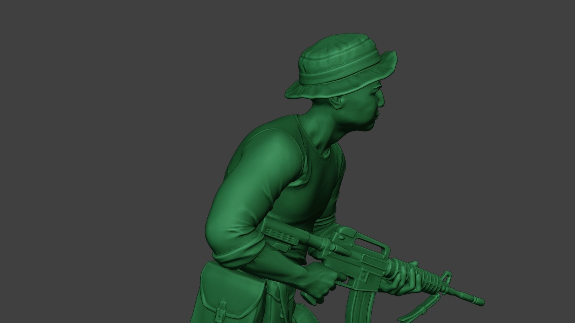Modern Jungle Soldier Run3 MJS1 3D print model_20
