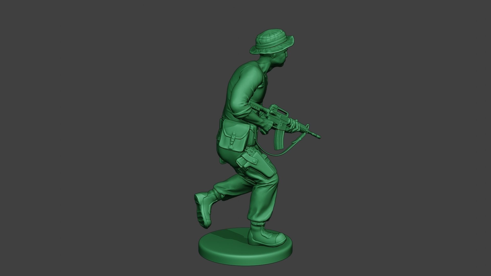 Modern Jungle Soldier Run3 MJS1 3D print model_8