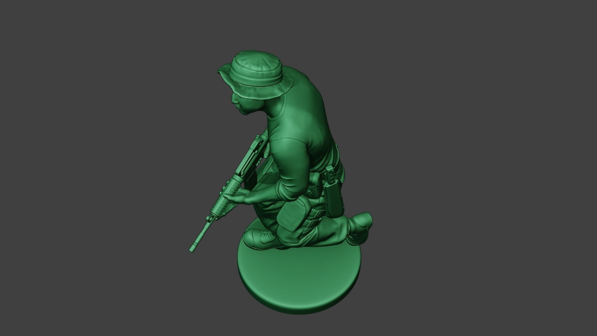 Modern Jungle Soldier Run3 MJS1 3D print model_15