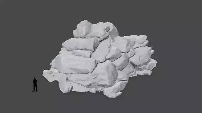 print rock pile of rocks
