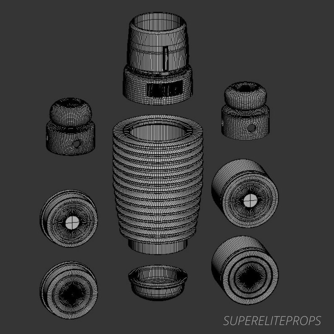 Stormtrooper C1 Personal Comlink  with Hovimix Pa2 Mictips  3D print model_9