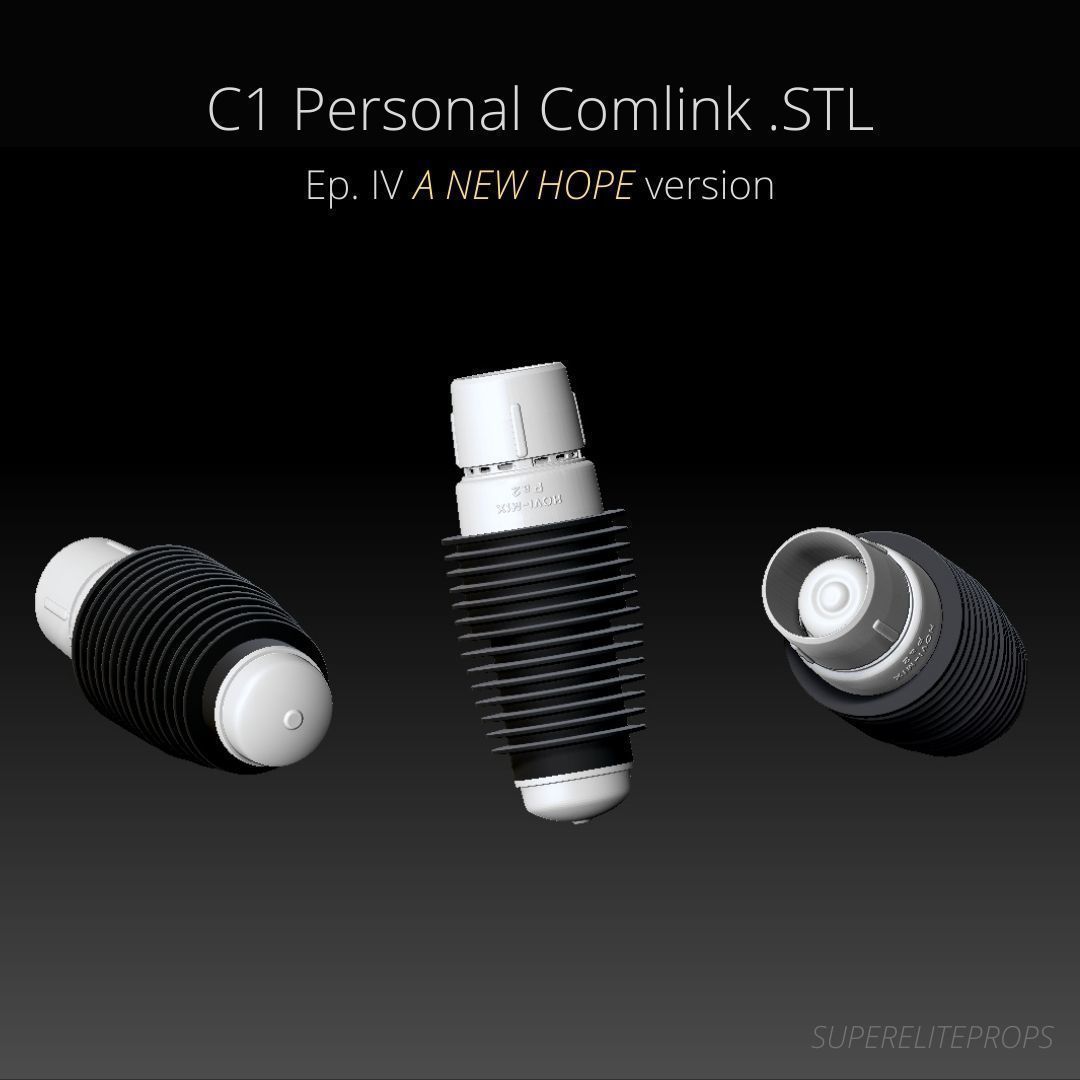 Stormtrooper C1 Personal Comlink  with Hovimix Pa2 Mictips  3D print model_11
