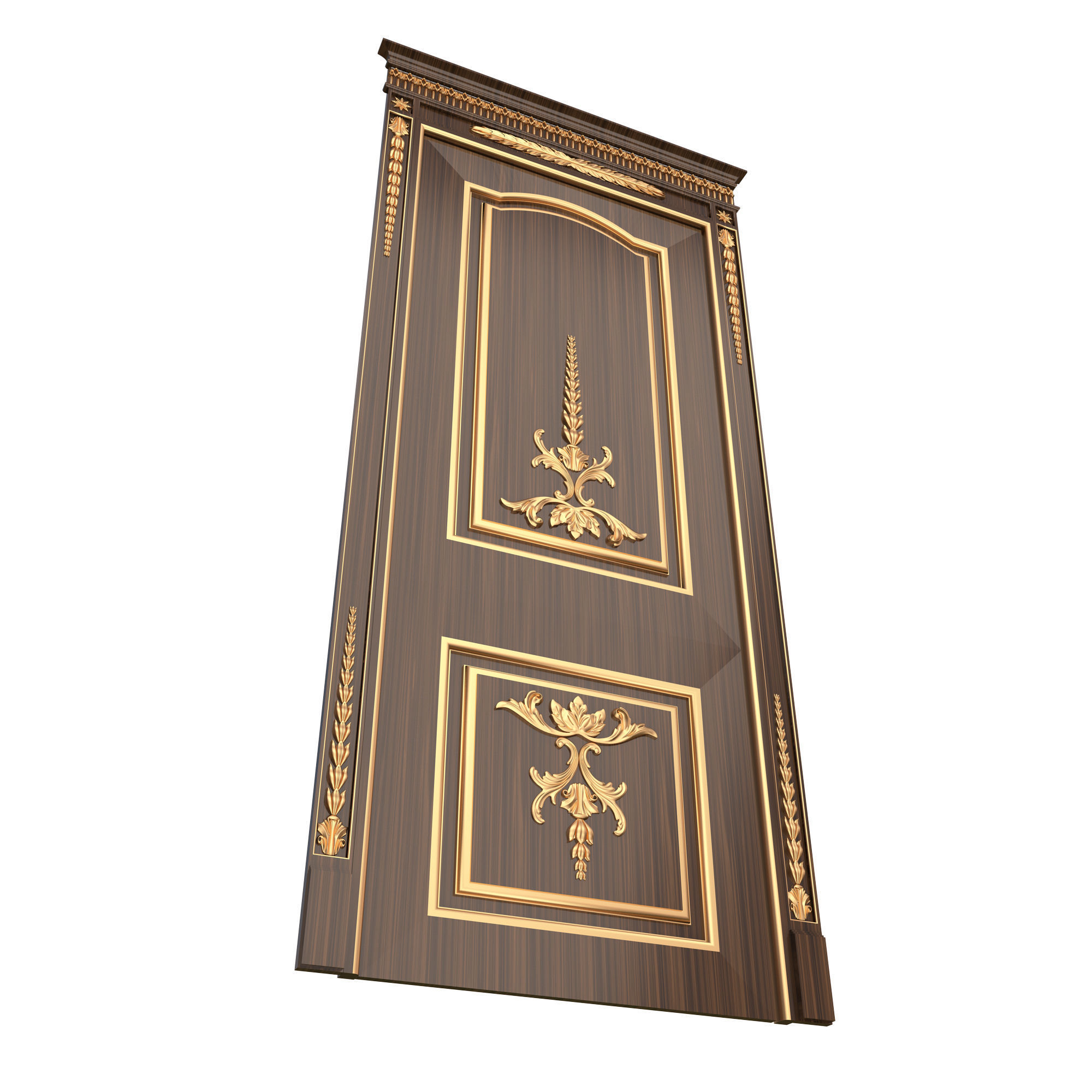 Carved Door Classic 03 Low-poly 3D model_1