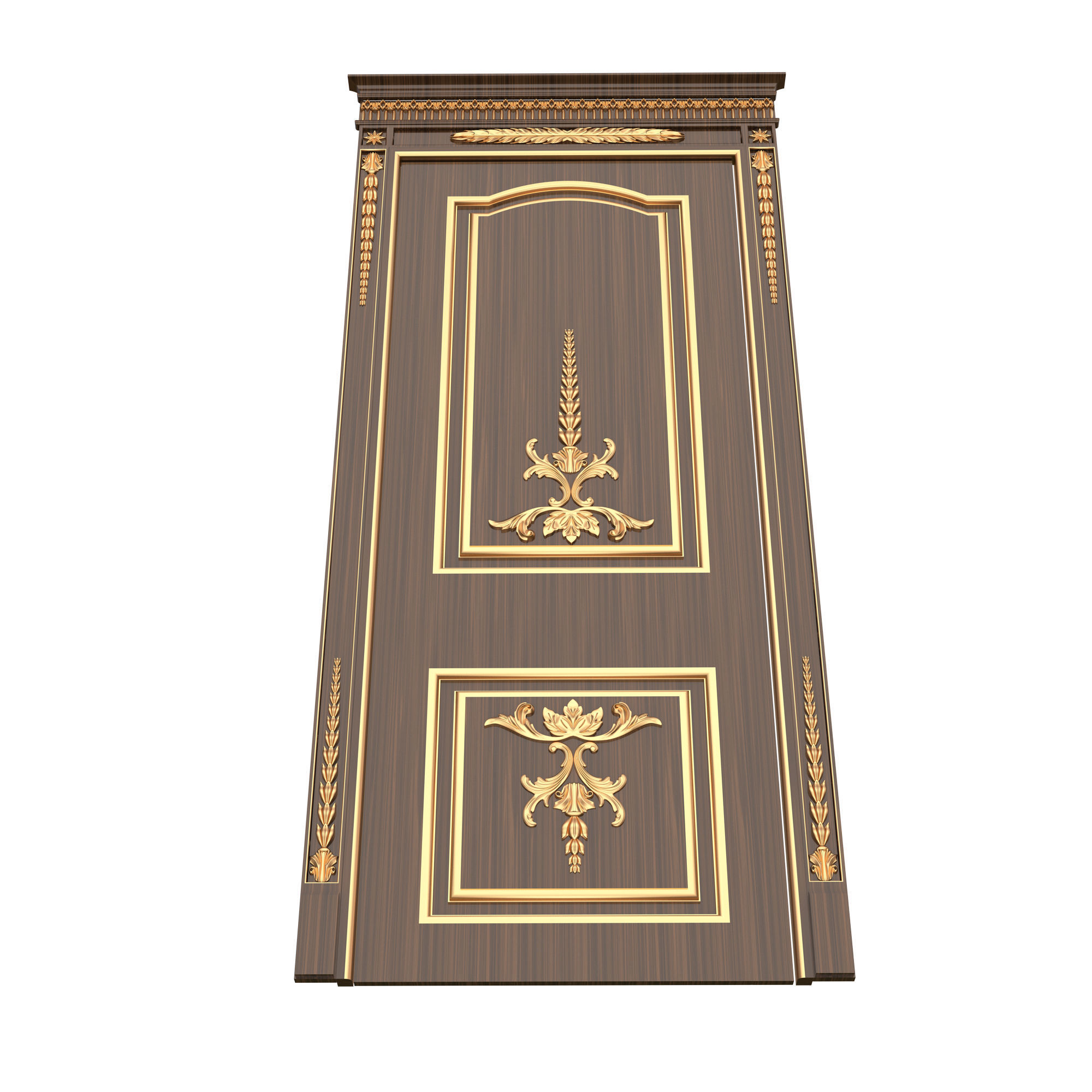 Carved Door Classic 03 Low-poly 3D model_5