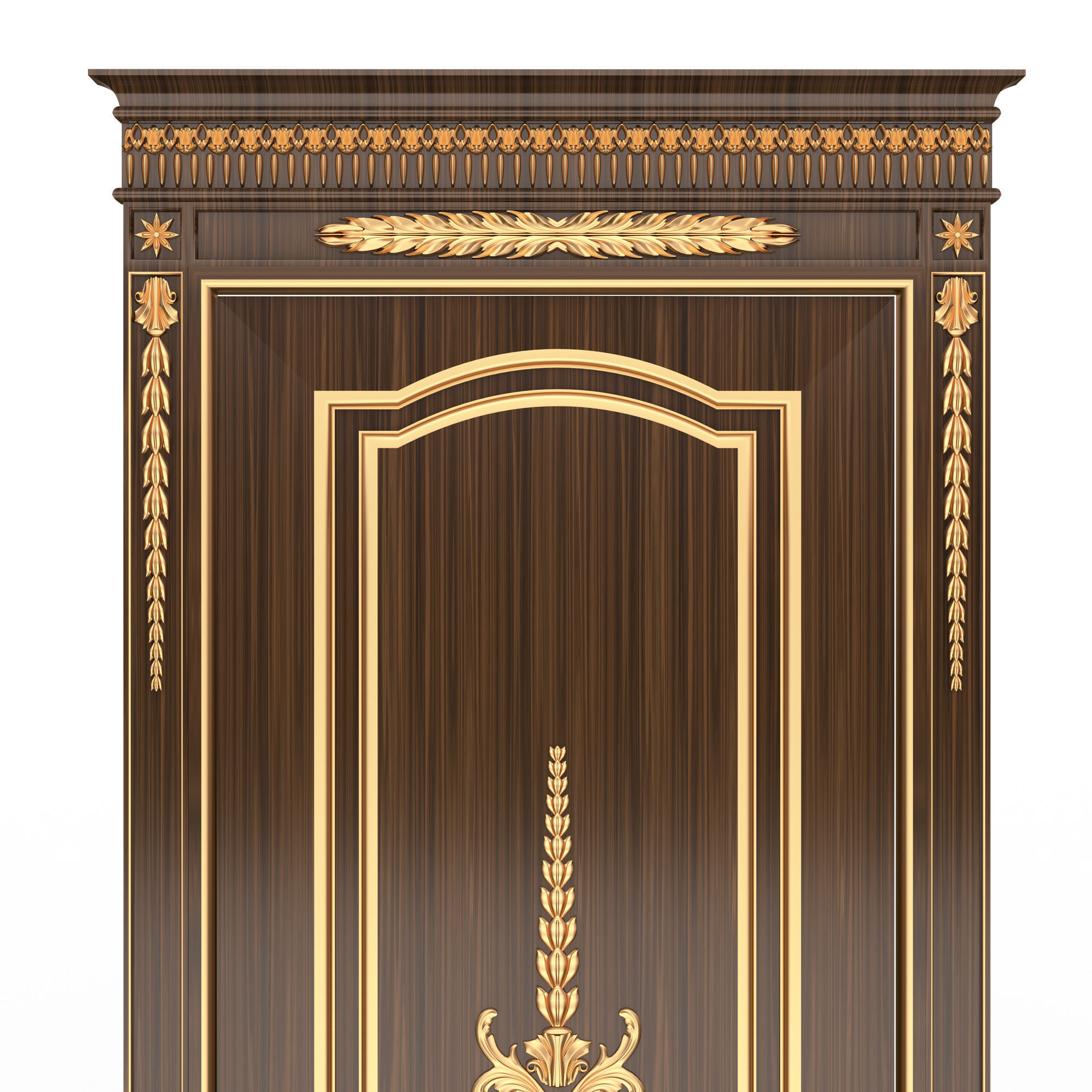 Carved Door Classic 03 Low-poly 3D model_3