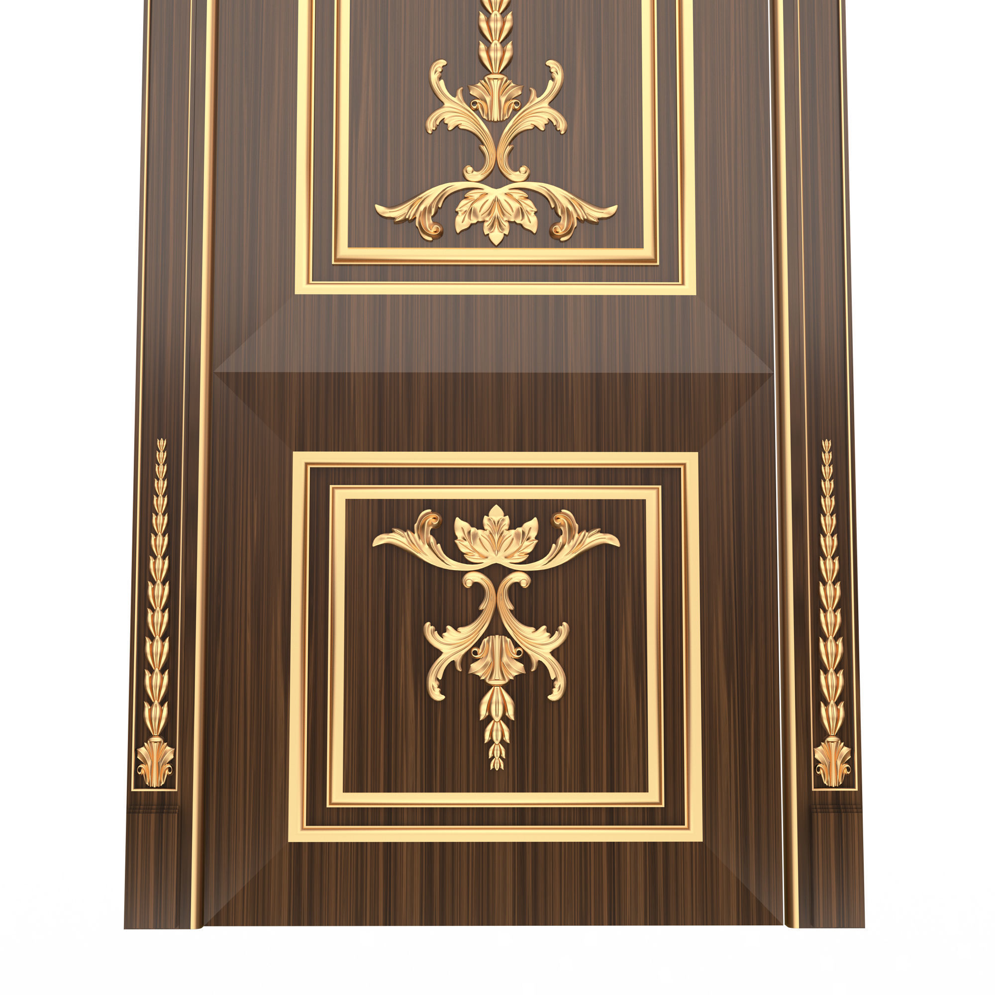 Carved Door Classic 03 Low-poly 3D model_4