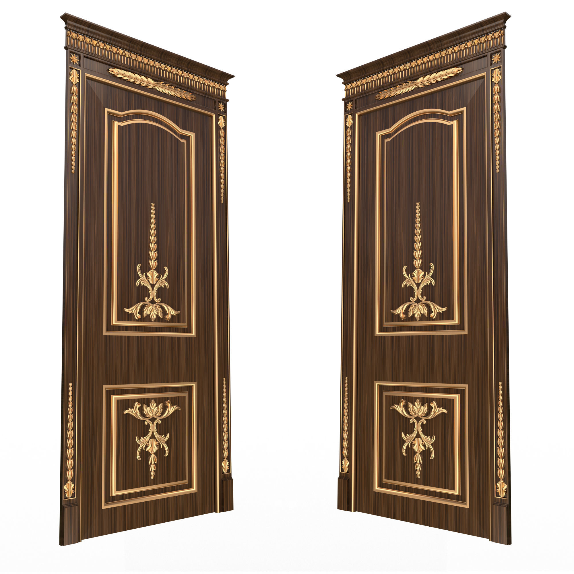Carved Door Classic 03 Low-poly 3D model_2