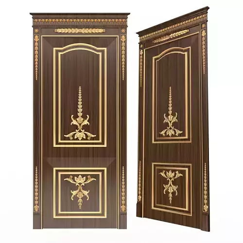 Carved Door Classic 03 Low-poly 3D model