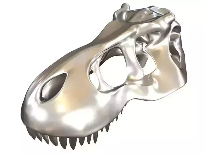 Cranium Charm Tyrannosaurus silver