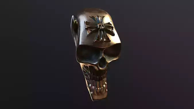 stylized skull pendant