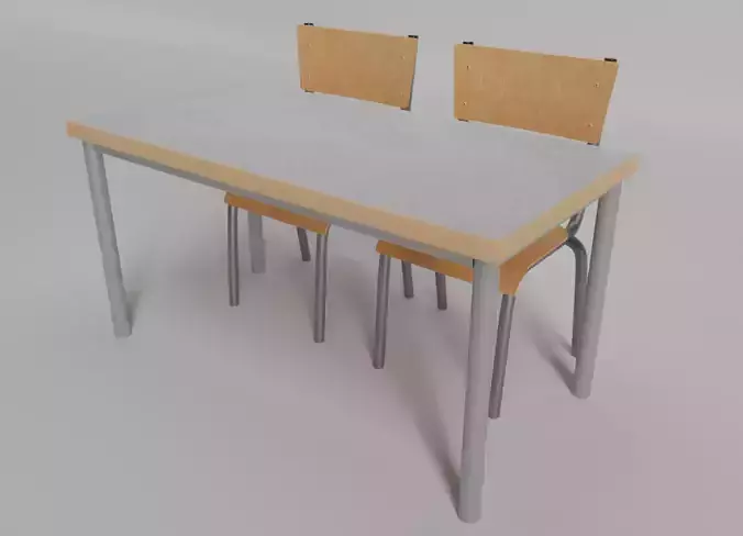 School Desk with Chair