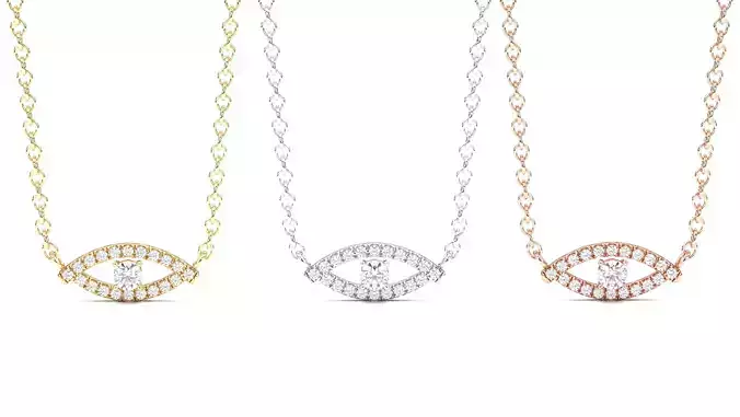 Evil eye necklace pendant