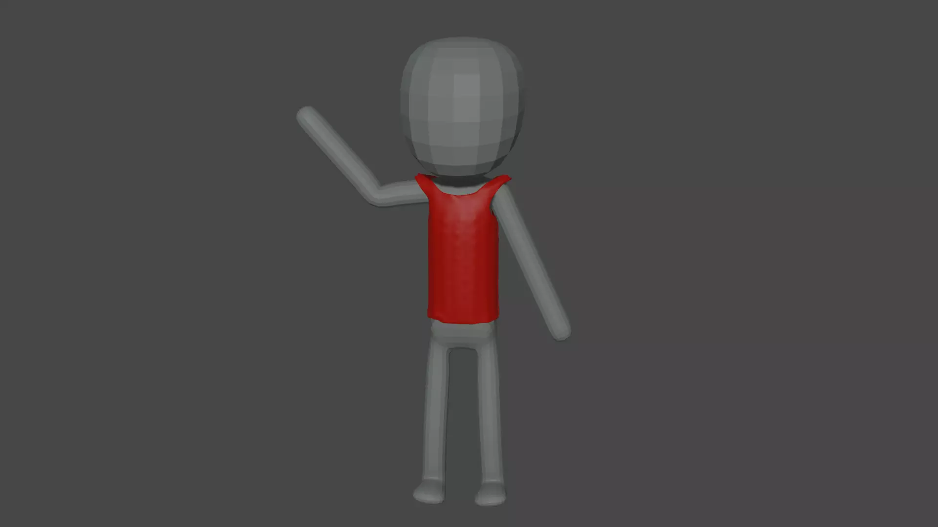 Base human mesh Rigged Free low-poly 3D model_0