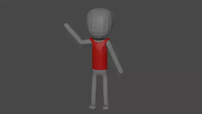 Base human mesh Rigged