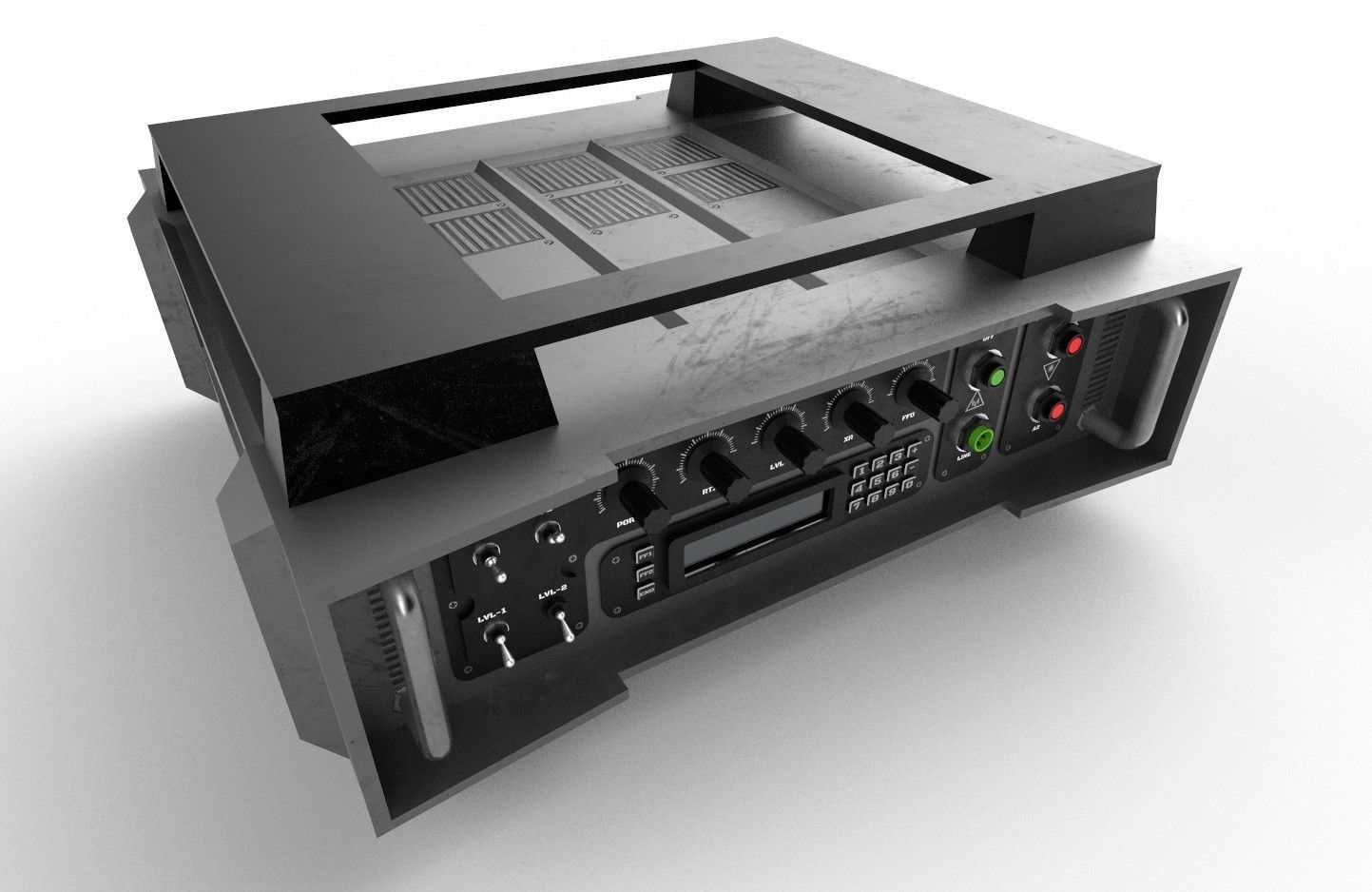 Military Radio Model 05 Low-poly 3D model_4