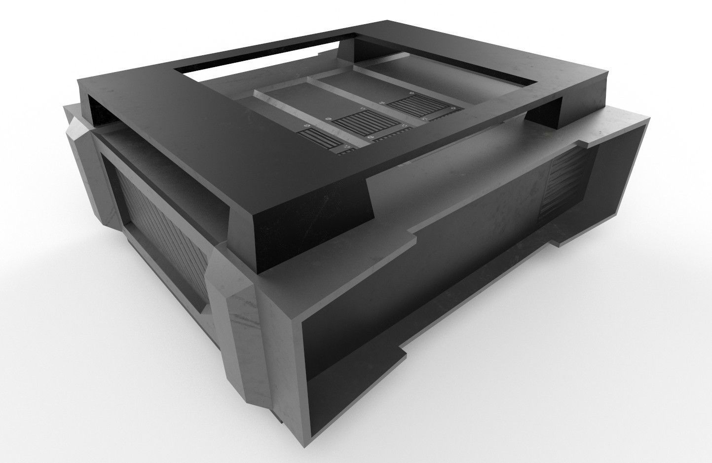 Military Radio Model 05 Low-poly 3D model_9
