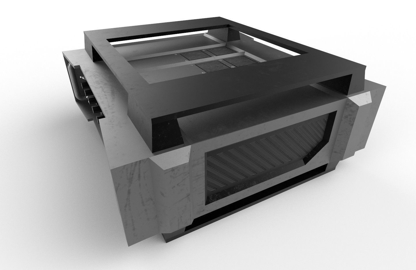 Military Radio Model 05 Low-poly 3D model_8