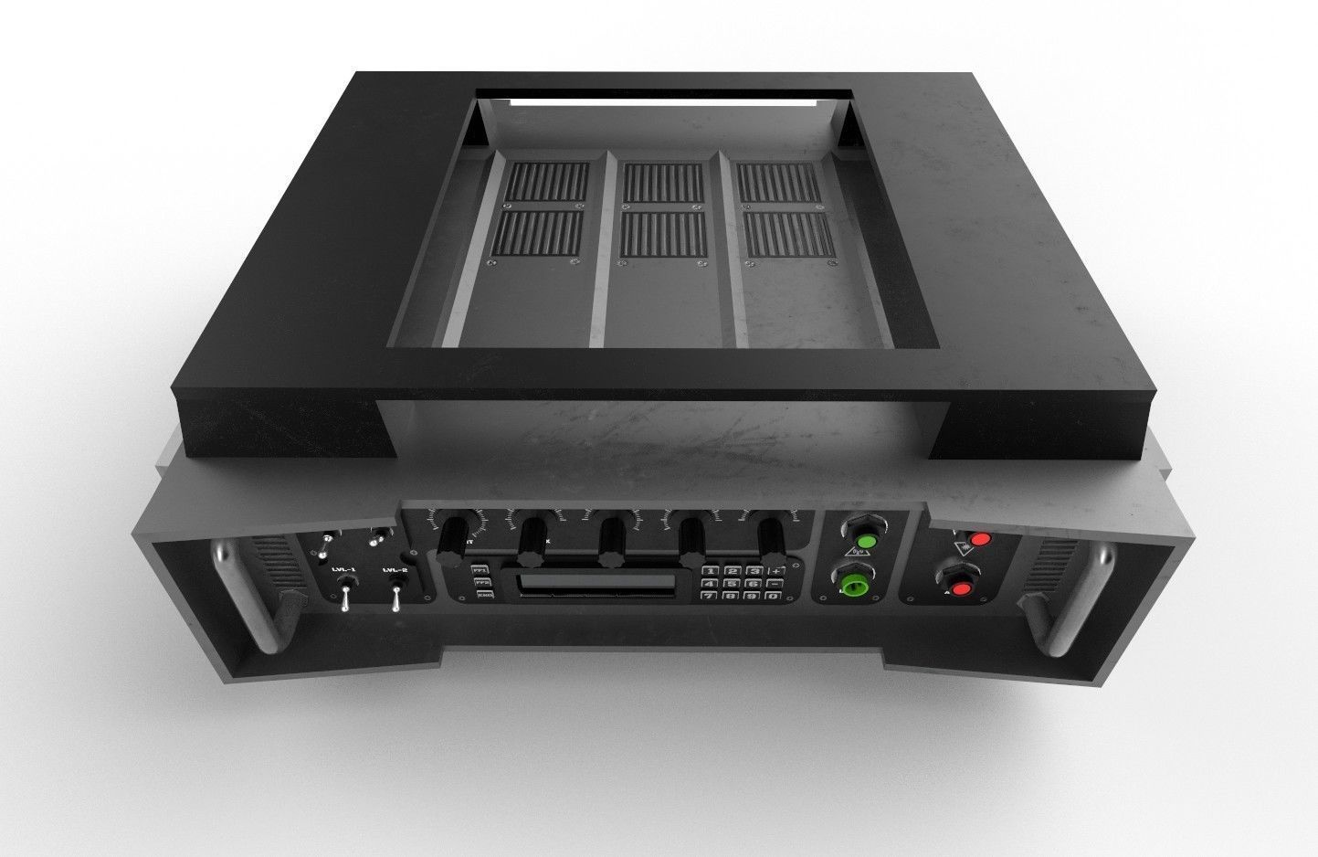 Military Radio Model 05 Low-poly 3D model_22