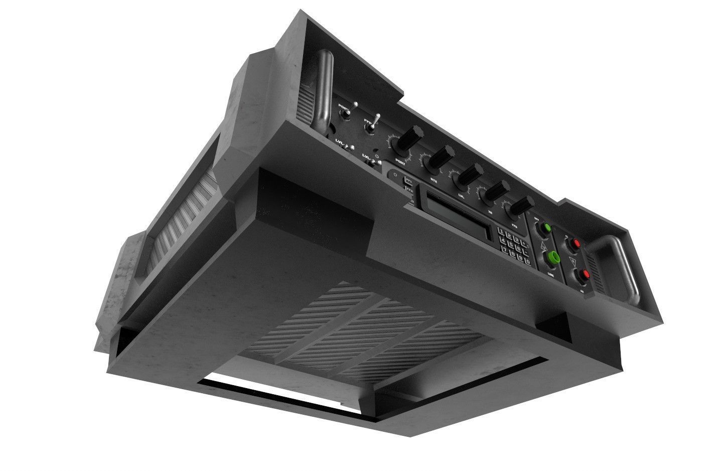 Military Radio Model 05 Low-poly 3D model_15